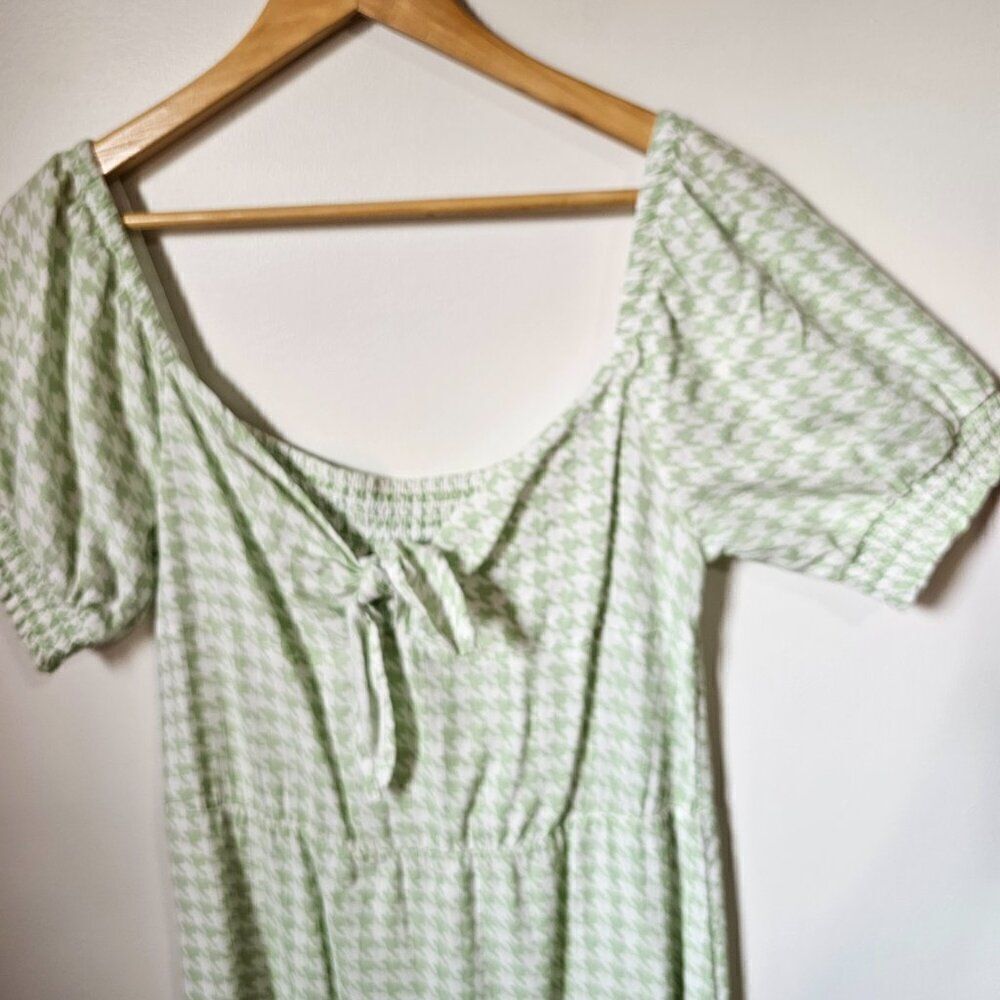 Never Worn Roxy Houndstooth Pattern Milkmaid Styl… - image 8